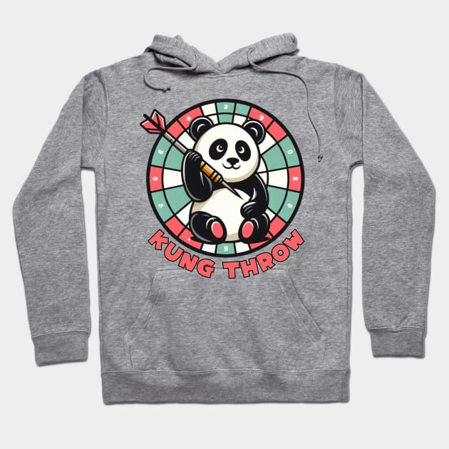 Darts panda bear Hoodie by Japanese Fever